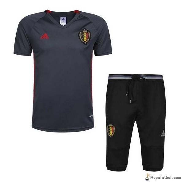 Camiseta Entrenamiento Bélgica Conjunto Completo 2016/17 Gris